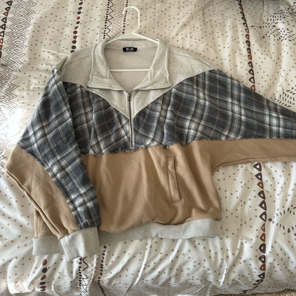 Miss Me Colorblock Half-zip